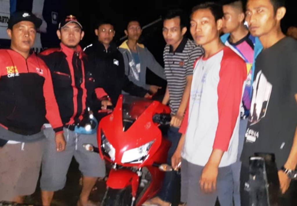 Ditemukan Honda CBR  150 di Jembatan Tebat Monok Diduga 